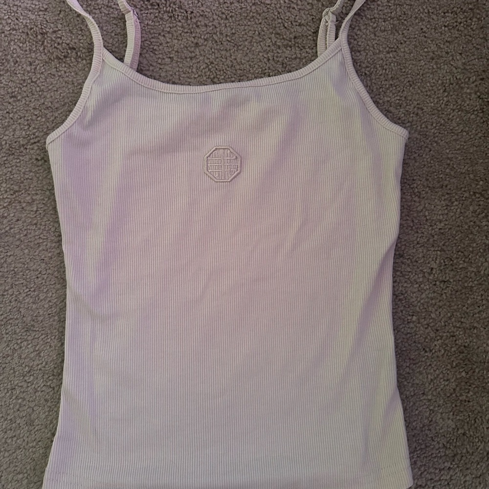 Beige cami top spaghetti straps small